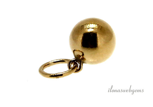 14/20 Gold gefüllte Charm-Kugel, ca. 6 mm