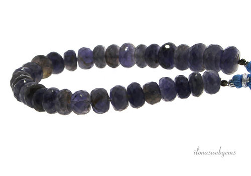 iolite beads faceted rondelle A quality