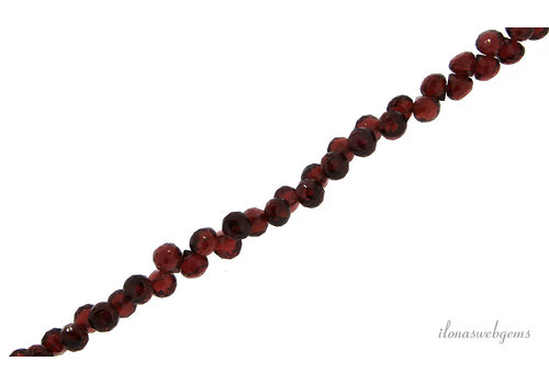 Garnet faceted droplets of briolettes A quality approx. 4.5x4.5mm