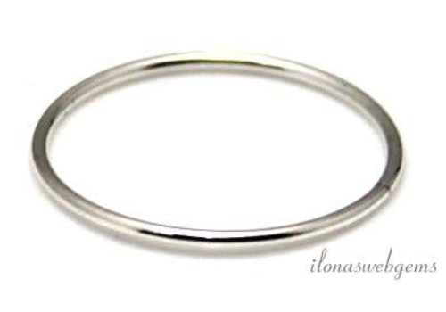 Sterling zilveren ring gesloten ca. 30x1mm