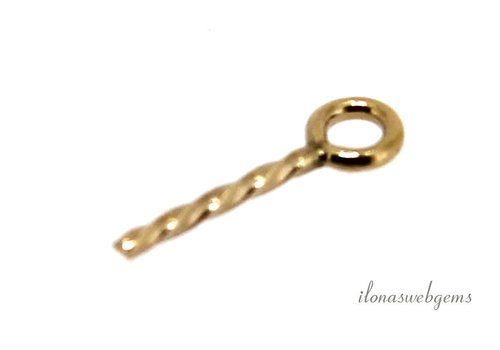 14/20 Gold filled eye with twisted pin approx. 9mm