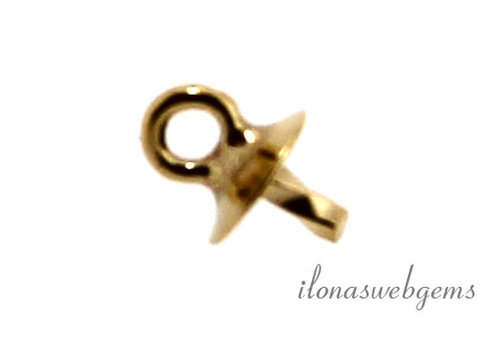 14/20 Gold gefüllte Perlenschale/Perlenkappe, ca. 3 mm