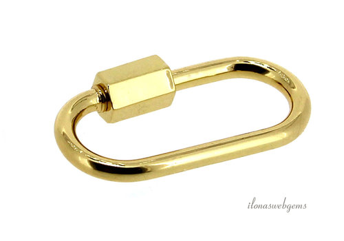 Gold plated lock designer quality oval