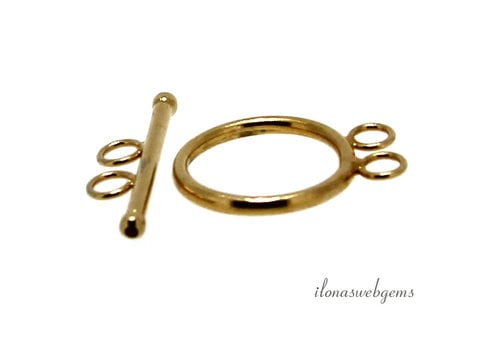 14/20 Gold filled Kapittelslot 2 rij ca. ca. 13.5mm