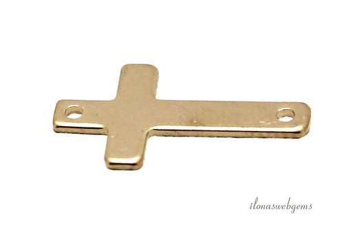 14/20 Gold filled connector kruis ca. 16.75x9.25mm