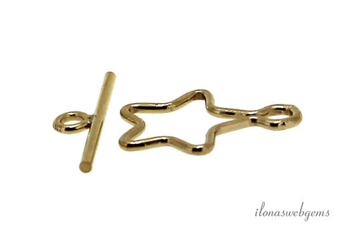 14 kt / 20 Gold filled toggle clasp star approx. 10mm