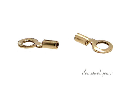 1 stuk 14/20 Gold filled eindkapje ca. 0.48mm