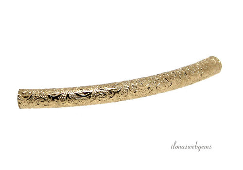 14k / 20 Gold filled tube bead approx. 35x3mm