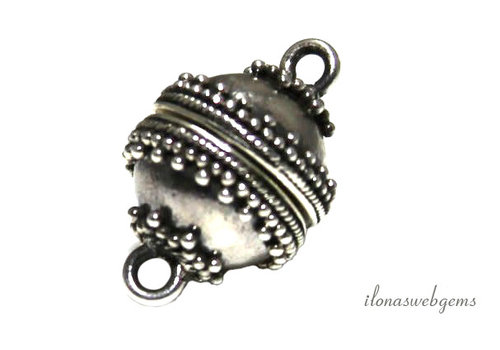 Sterling silver magnetic clasp approx. 14mm