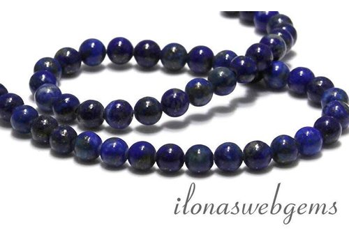 Lapis Lazuli beads round approx. 6mm A quality