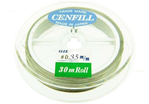 Cenfill Edelstahlummantelter Einfädeldraht 0,35mm (19 Stränge)
