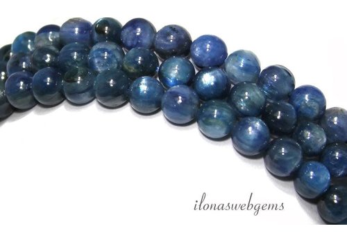 Kyanite beads round A quality around 7mm