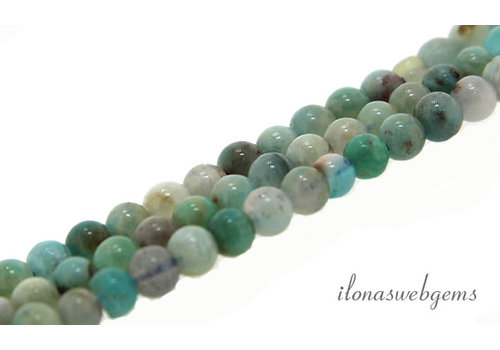 Amazonite beads round approx. 4mm