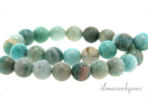 Amazonite beads round approx. 8mm