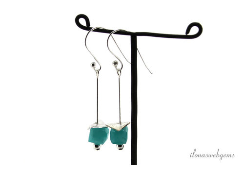 Inspiration: Exchange GF earrings with Jade cube bead