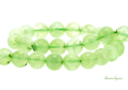 Prehnite beads round about 8mm