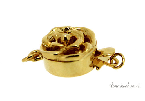 Vermeil box lock rose about 10x16mm