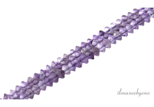 Amethyst beads bicone about 3x2mm
