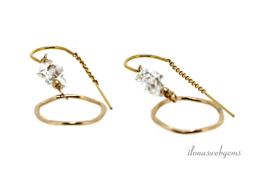 Inspiratie: oorbellen met Herkimer Diamant