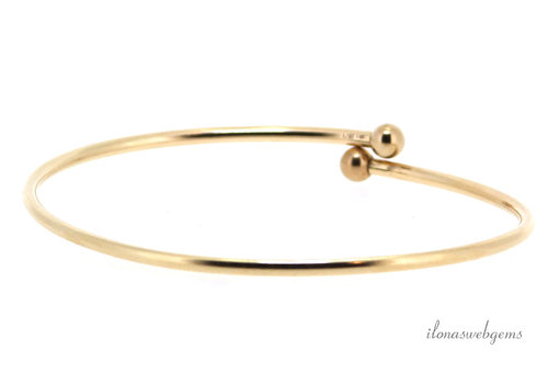 14k/20 Gold gefülltes Armband mit Perlen, ca. 21cm