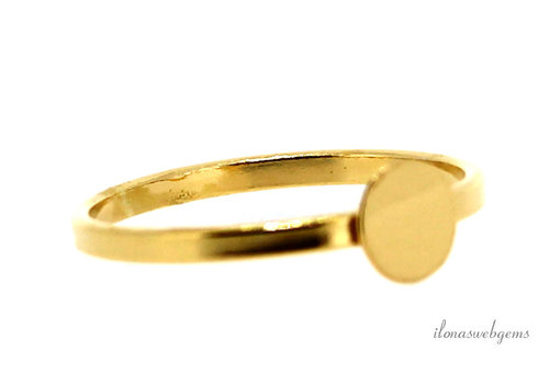 Vermeil ring for cabochon approx. 6-12mm