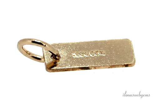 14/20 Gold filled label with open eye approx. 10x3mm