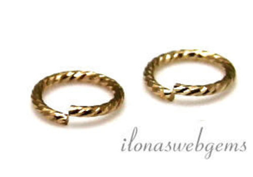 14/20 Gold Filled lock-in oogje ca. 4x0.75mm