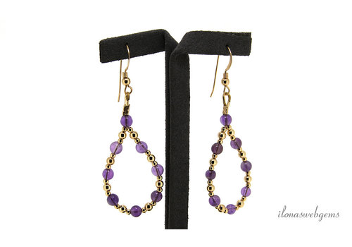 Inspiratie: Oorbellen met Amethist en Gold filled