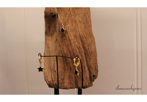 Inspiratie: ketting met 18 krt Vermeil Onyx hanger