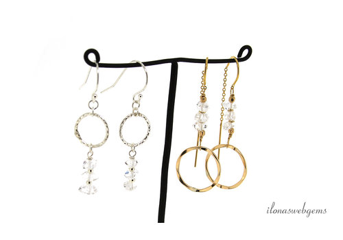 Inspiratie:  oorbellen Herkimer Diamond