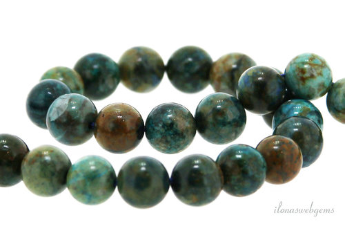 Chrysocolla kralen rond ca. 8mm