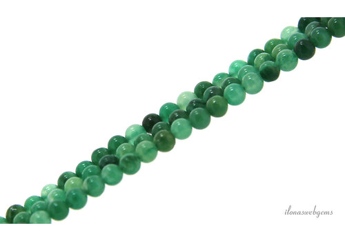 Groene Jade kralen rond mini ca. 2mm
