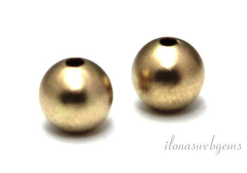 14k/20 Gold gefüllte Perle matt 8mm
