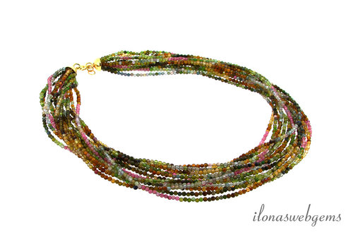 Inspiration: Necklace with Tourmaline and 14 krt gold lock