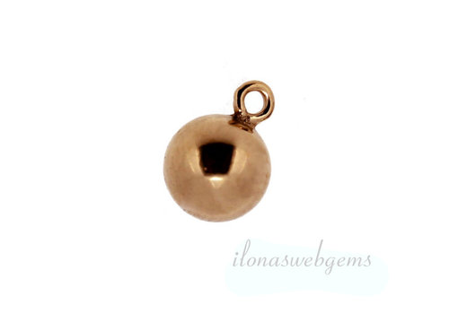 14k/20 Rose Gold filled charm ball approx. 4mm