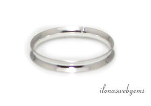 Sterling silver base ring size 18