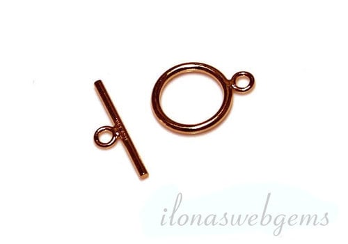 14k/20 Rosé Gold Filled Kapittel slotje ca. 10mm