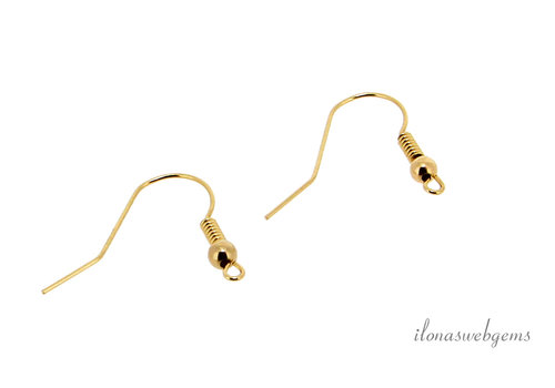 1 Paar Ohrhaken aus 14 Karat Gold