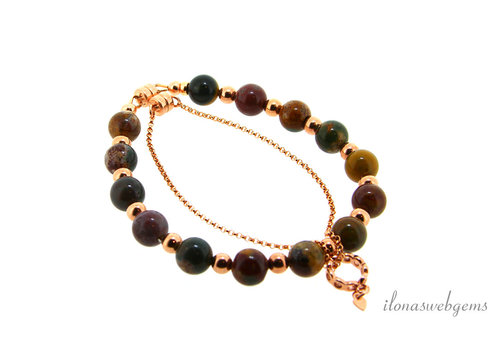 Inspiration: Ocean Jaspis mit 14/20 Rose Gold Filled Armband