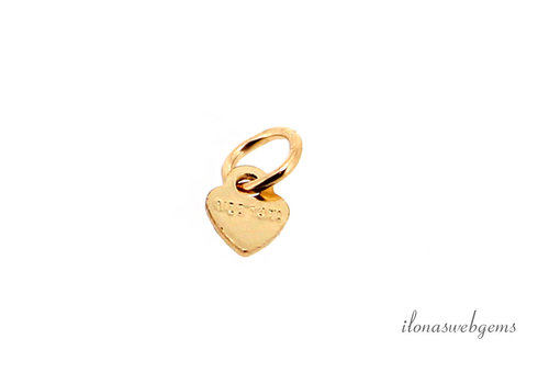 14/20 Gold gefüllter HerzanhÃ¤nger, ca. 6,5 mm