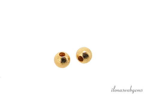 14k/20 Gold filled bead champagne approx. 3mm