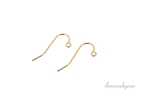 1 pair of 14/20 Gold Filled earrings approx. 22x0.5mm