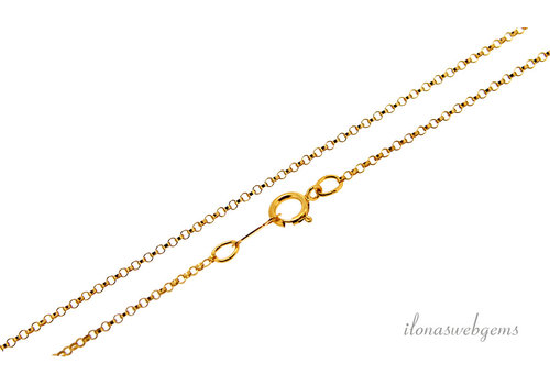 14 Karat/20 Gold gefüllte Kette mit Verschluss, ca. 50 cm