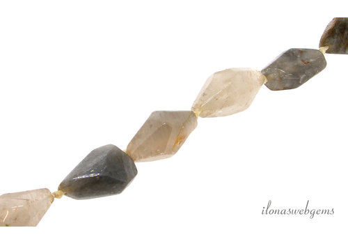 Lodolitperlen freie Form ca. 20x29mm