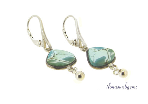 Inspiration: Arizona Turquoise Earrings Sterling Silver