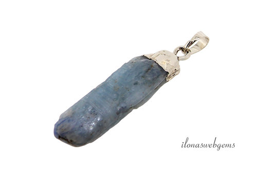Kyanite silver plated pendant