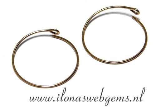 1 Paar 14k/20 Goldfilled Creolen 25mm