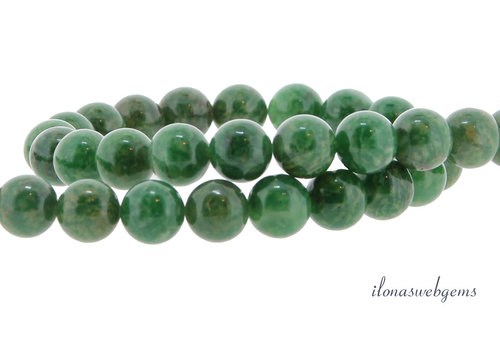 Verdiet kralen groen rond ca. 8mm