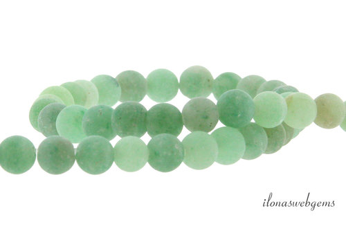 Aventurinperlen matt rund ca. 6mm