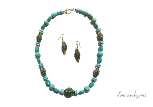 Inspiration: Set with Tibetan beads